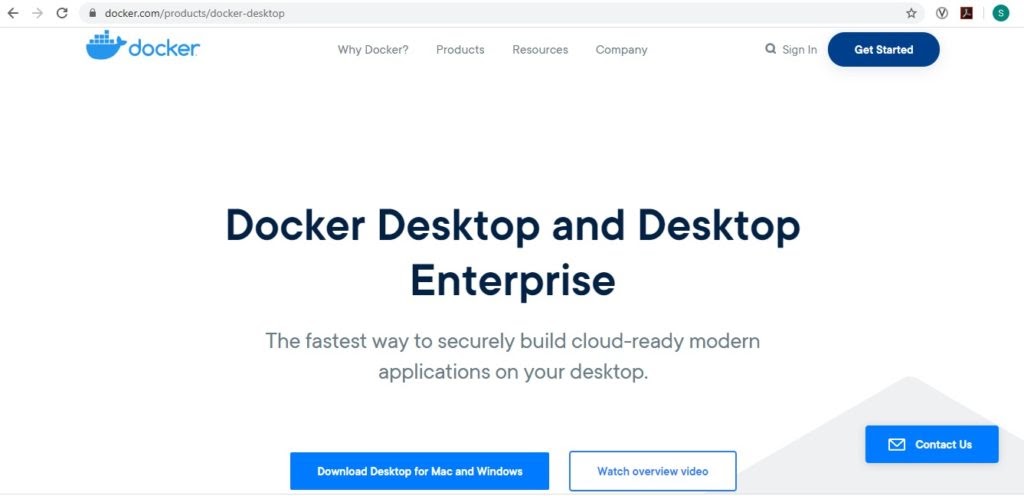 Docker Home page