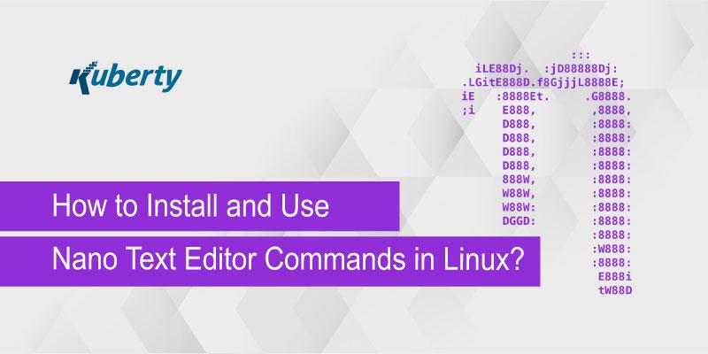 How to Install and Use Nano Text Editor Commands in Linux?