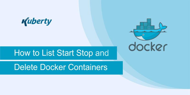 How to List Start Stop and Delete Docker Containers